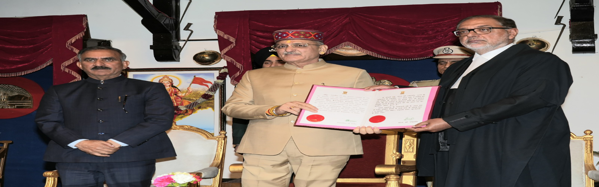 Oath Ceremony Sh Kavinder Gupta  as Governor of Himachal Pradesh at Lok Bhavan Shimla